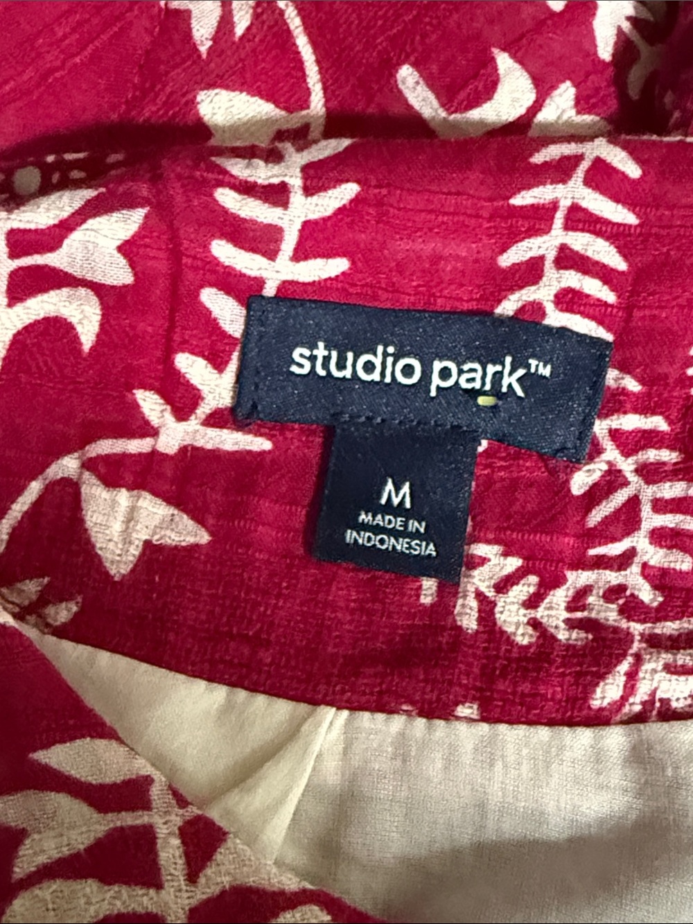 Studio Park Magenta Pink Floral Print Tassel Tie Cotton Shift Dress Medium - Picture 3 of 15